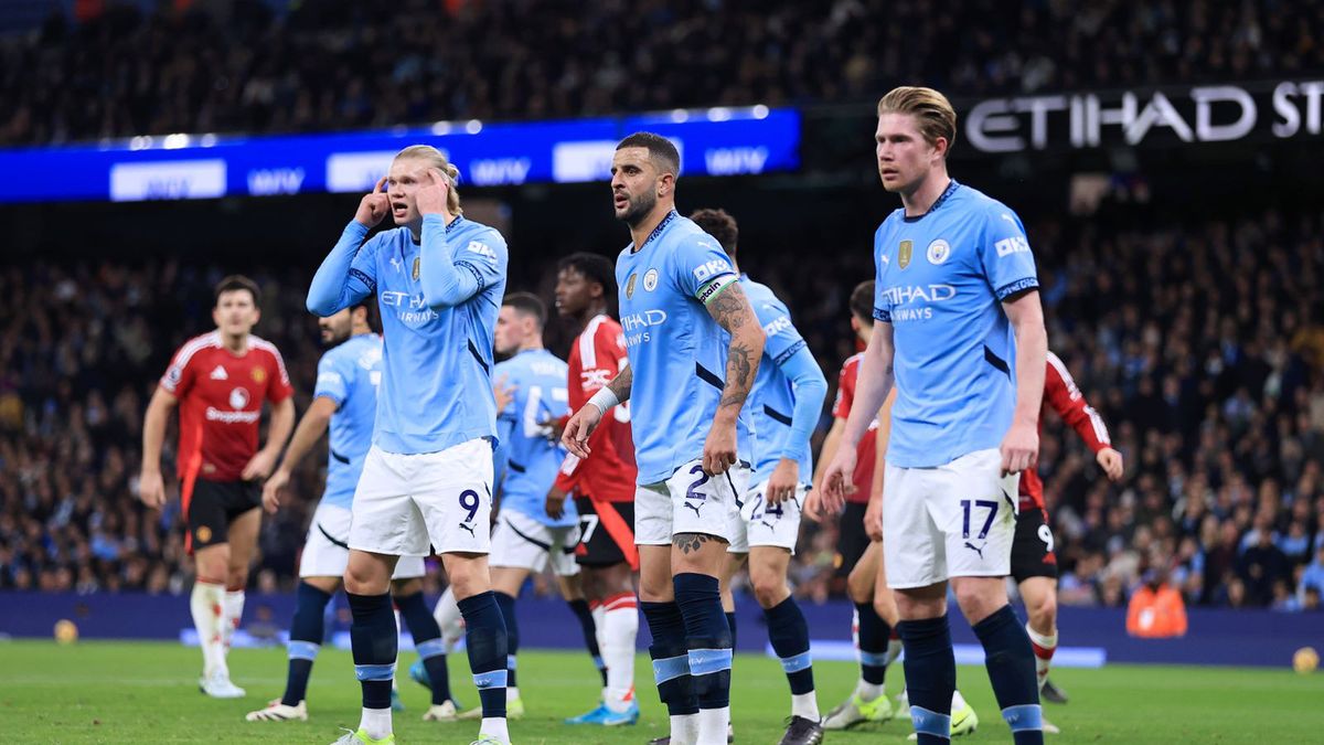 Getty Images / Photo by Simon Stacpoole/Offside/Offside via Getty Images / Na zdjęciu: piłkarze Manchesteru City