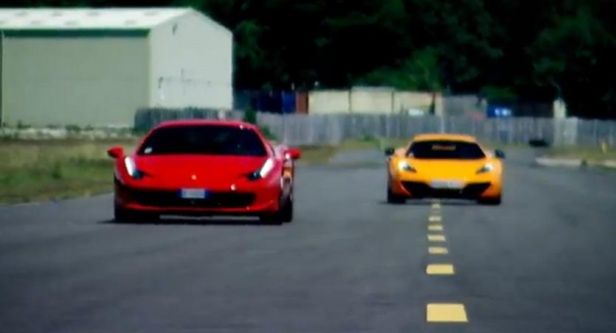 McLaren MP4-12C vs Ferrari 458 Italia w Top Gear [wideo]