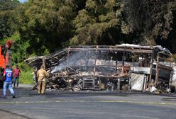 Autobus płonął jak pochodnia. Zginęło 18 osób