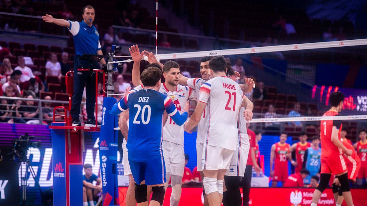 Materiały prasowe / Volleyball World / Na zdjęciu: siatkarze reprezentacji Francji