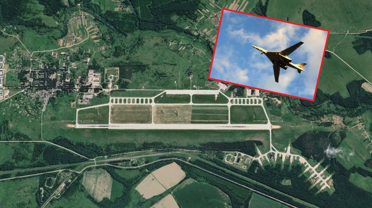 Baza lotnicza w obwodzie kałuskim została zaatakowana w poniedziałek rano