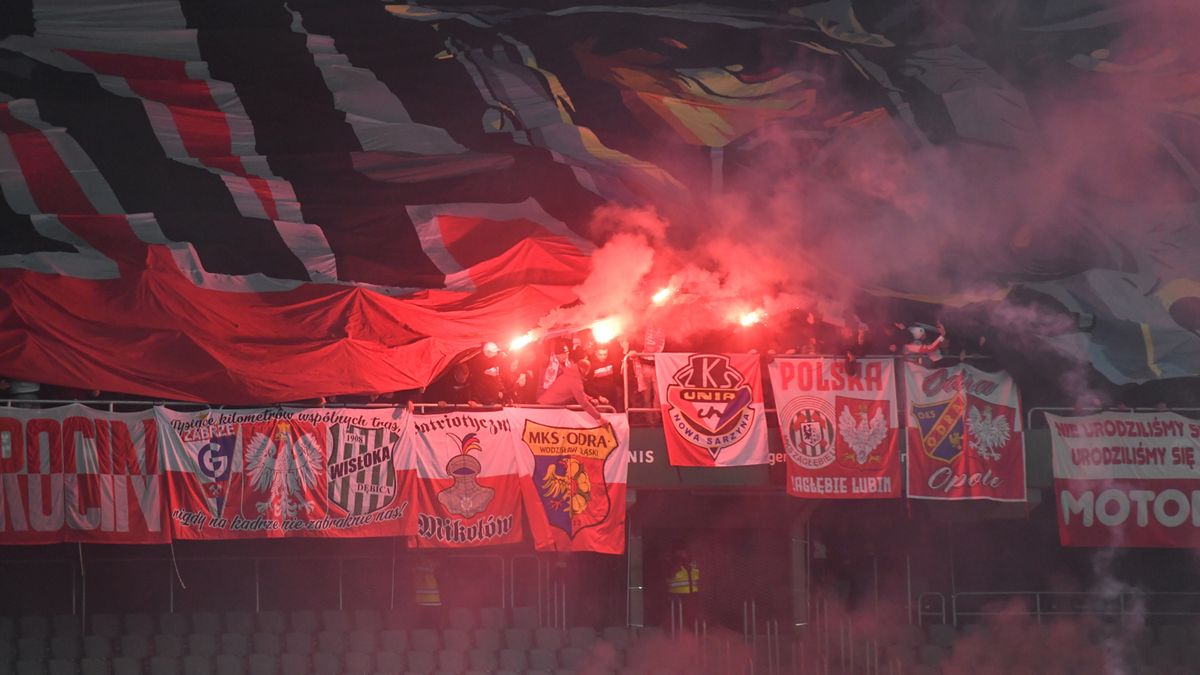 PAP / Piotr Nowak / polscy kibice na meczu w Kownie