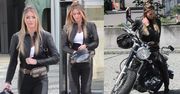 Zawadzka na motocyklu… w obcisłym kombinezonie. Seksowna?