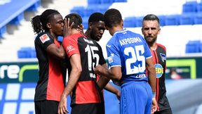 Bundesliga. Hoffenheim - Hertha. Piłkarz z drużyny Piątka złamał zasady. Pocałował swojego kolegę