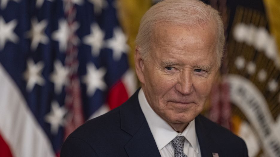 WASHINGTON DC, UNITED STATES - JANUARY 2: United States President Joe Biden remarks for the Presidential Citizens Medal Ceremony at the White House in Washington DC, United States on January 2, 2025. (Photo by Celal Gunes/Anadolu via Getty Images)