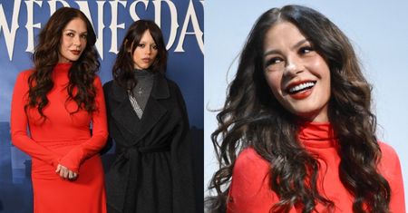 Wiecznie młoda Catherine Zeta-Jones w krwistoczerwonej sukience pozuje u boku serialowej córki. Wyglądają jak siostry? (FOTO)