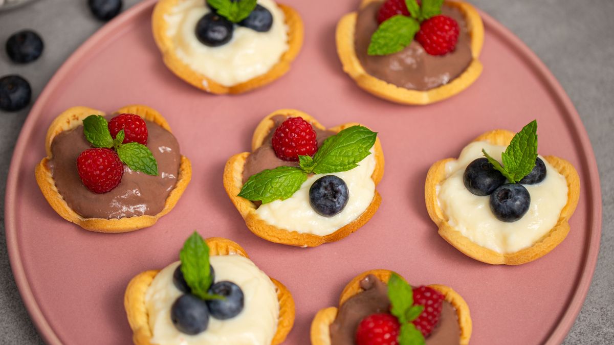 Budyniowe kwiatuszki- Pyszności