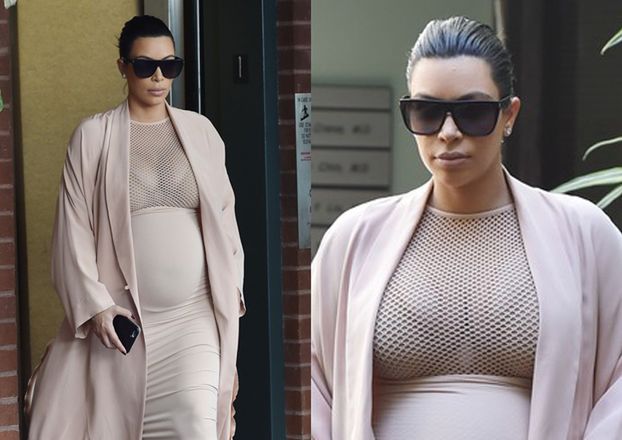 Kim Kardashian pokazuje brzuch (ZDJĘCIA)