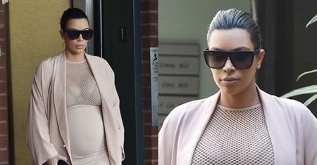 Kim Kardashian pokazuje brzuch (ZDJĘCIA)