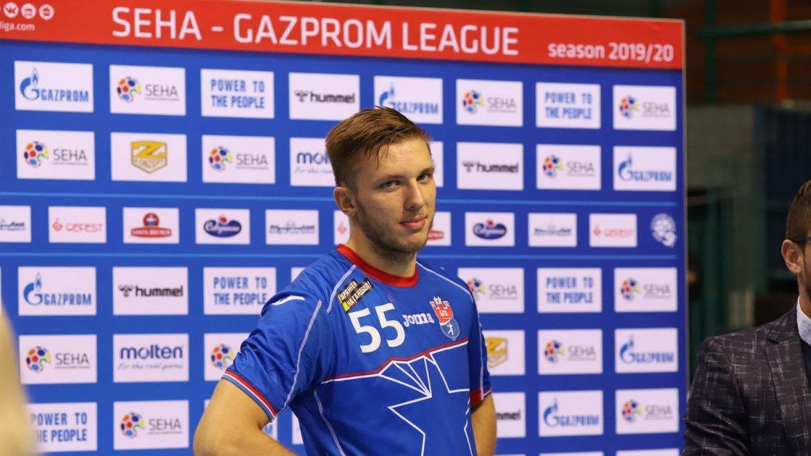 Materiały prasowe / Gazprom Liga SEHA / Na zdjęciu: Mikita Waliupow