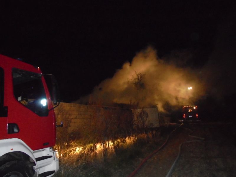 Pożar budynku gospodarczego w Miłkowie