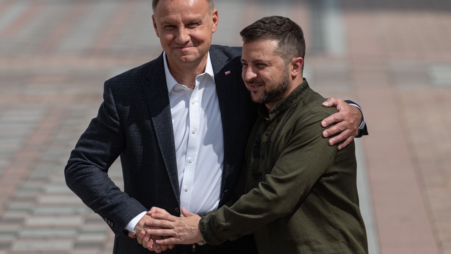 23 sierpnia 2022 r., prezydent Andrzej Duda i prezydent Wołodymyr Zełenski w Kijowie