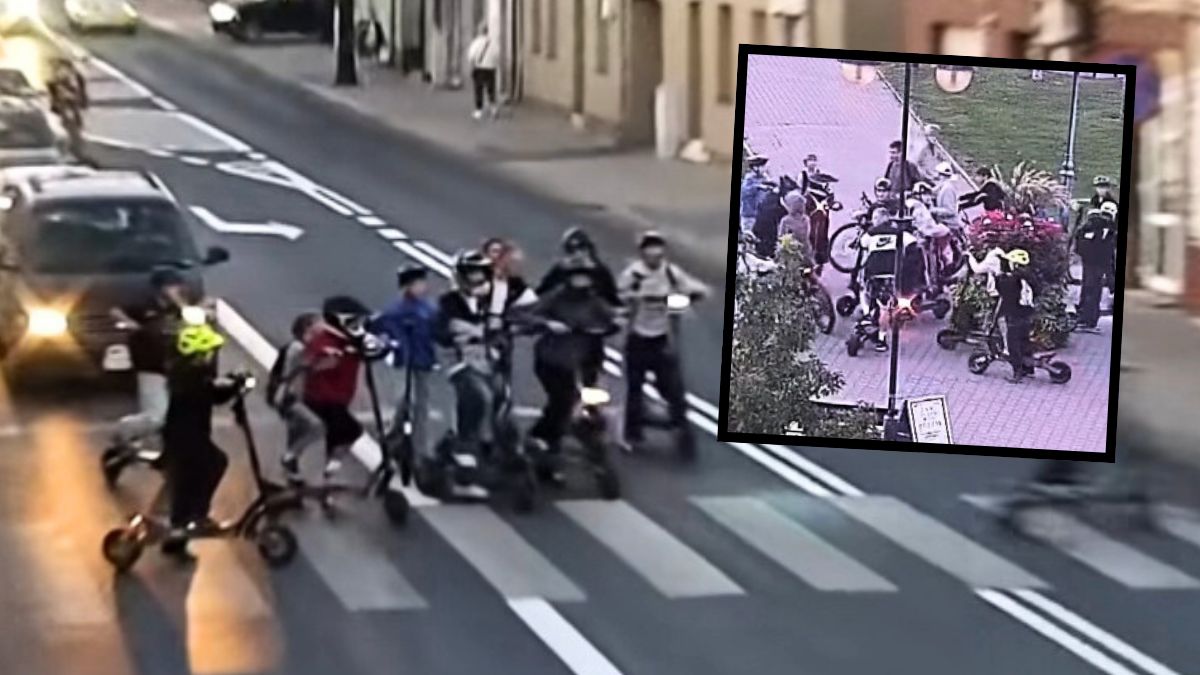 Użytkownicy hulajnóg złamali kilka przepisów. Jest nagranie