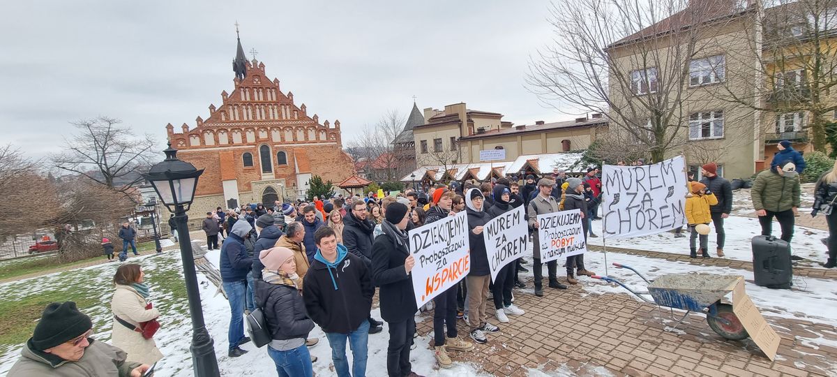 Protest w Bochni 