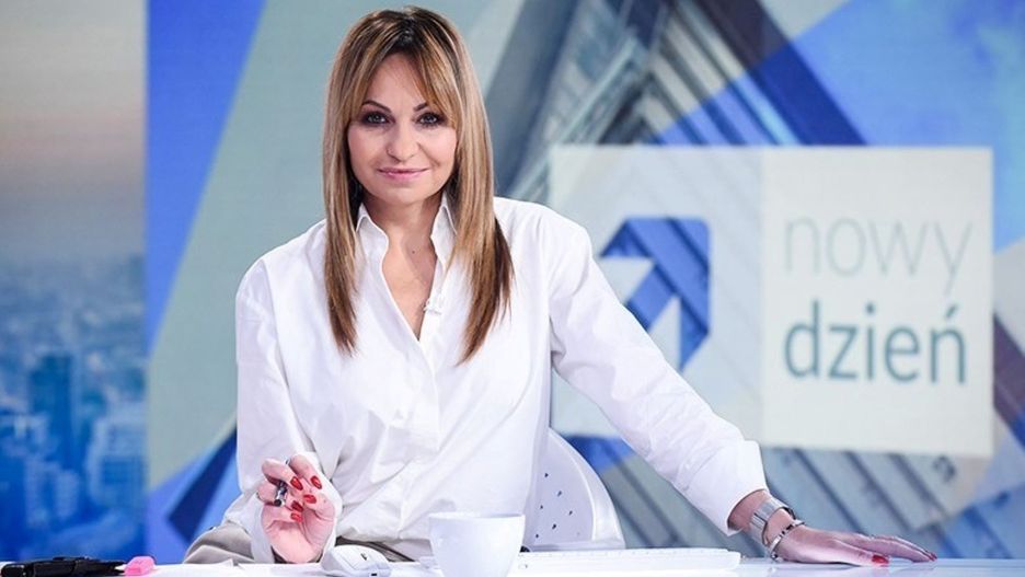 Beata Cholewińska prowadzi "Polsat News"