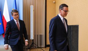 Morawiecki mówił o "dotkliwym pobiciu". Spięcie w trakcie konferencji