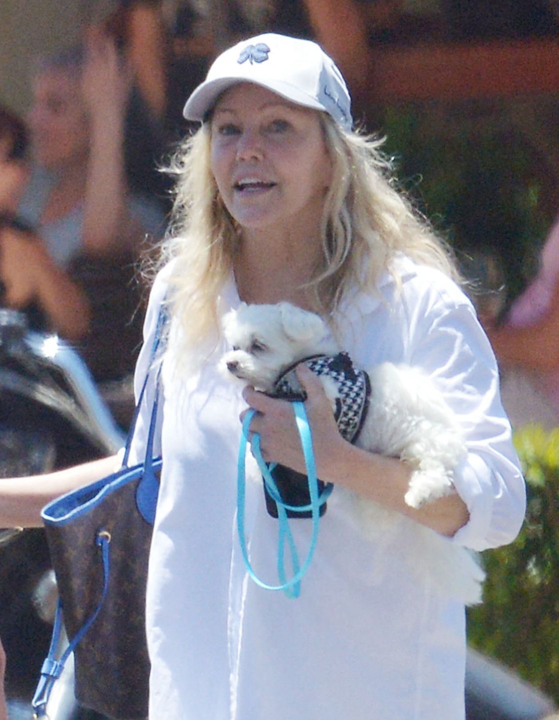 Heather Locklear na spacerze z narzeczonym i nowym pieskiem