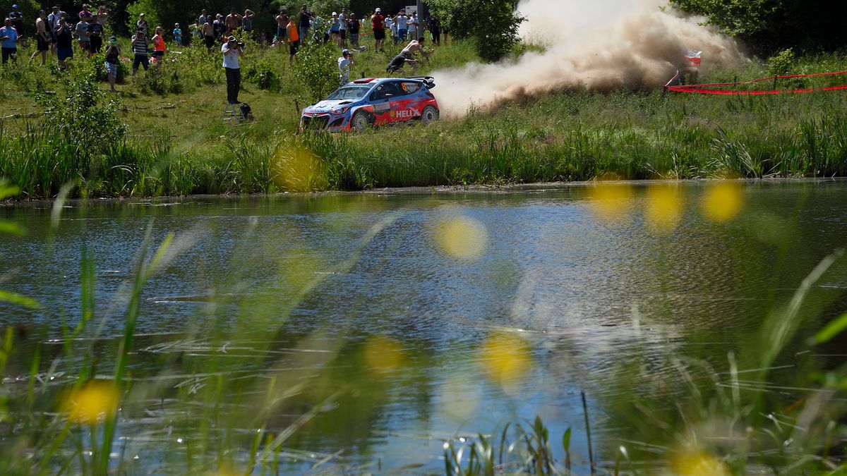 Getty Images / Thierry Neuville podczas Rajdu Polski