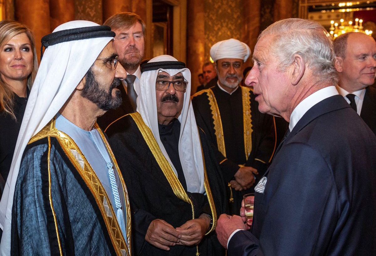 Szejk Dubaju Muhammad ibn Raszid Al Maktum spotkał się z królem Karolem III