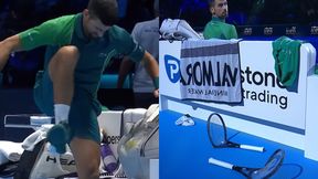 Novak Djoković nie wytrzymał. Zniszczył dwie rakiety (wideo)