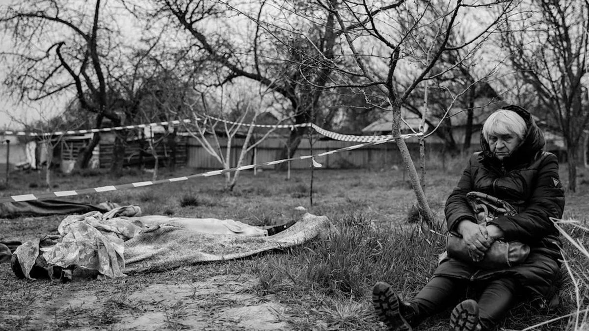 Nadija przy ciele swojego syna 