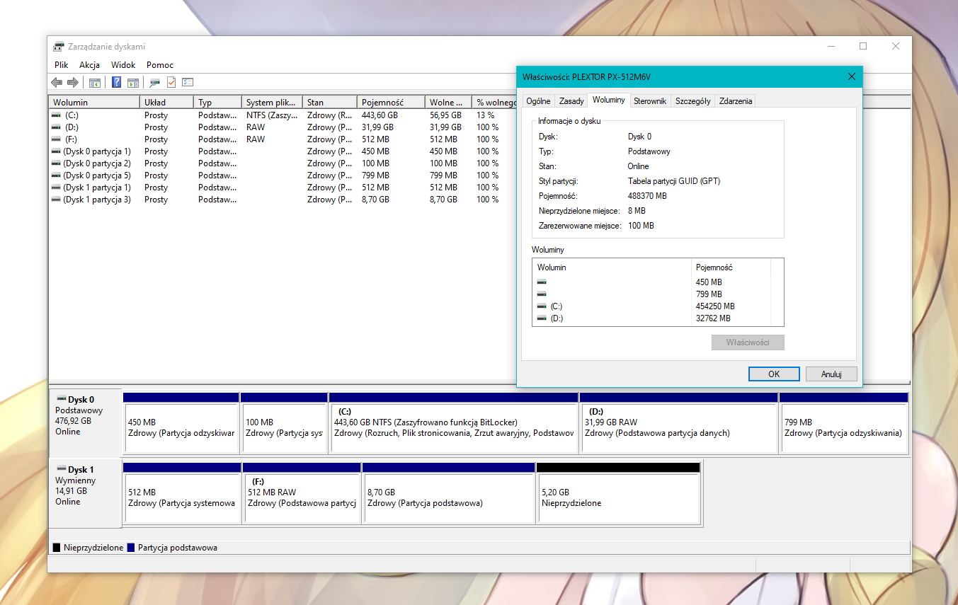 Układ partycji GPT. Wierniejsi czytelnicy być może rozpoznają dysk twardy! (fot. Kamil Dudek)