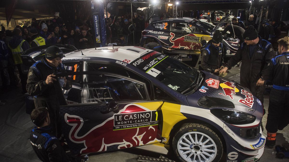 Materiały prasowe / Ivo Kivistik / Red Bull Content Poo / Na zdjęciu: serwis podczas Rajdu Monte Carlo