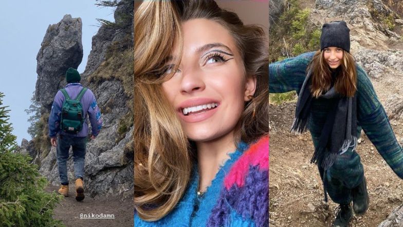 Julia Wieniawa w górach z Nikodemem Rozbickim