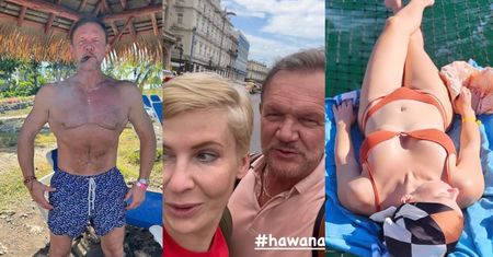 Cezary Pazura pręży szeroką jak globus klatę na gorącej Kubie, a Edyta uczy się gotować: "Spłakana, ale szczęśliwa" (ZDJĘCIA)