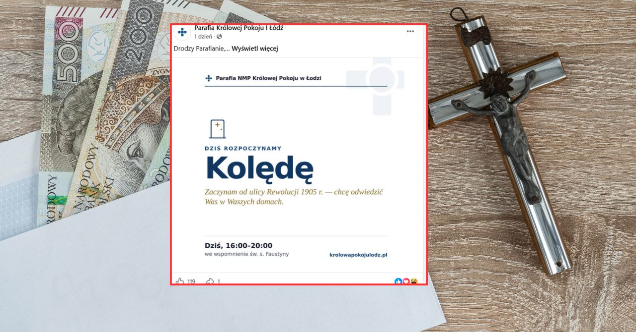 Startuje kolęda. Ksiądz z Łodzi o datkach w kopertach. "Mam nadzieję"