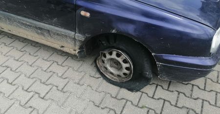 Porzucił uszkodzony samochód i uciekł boso. Wziął ze sobą tylko psa