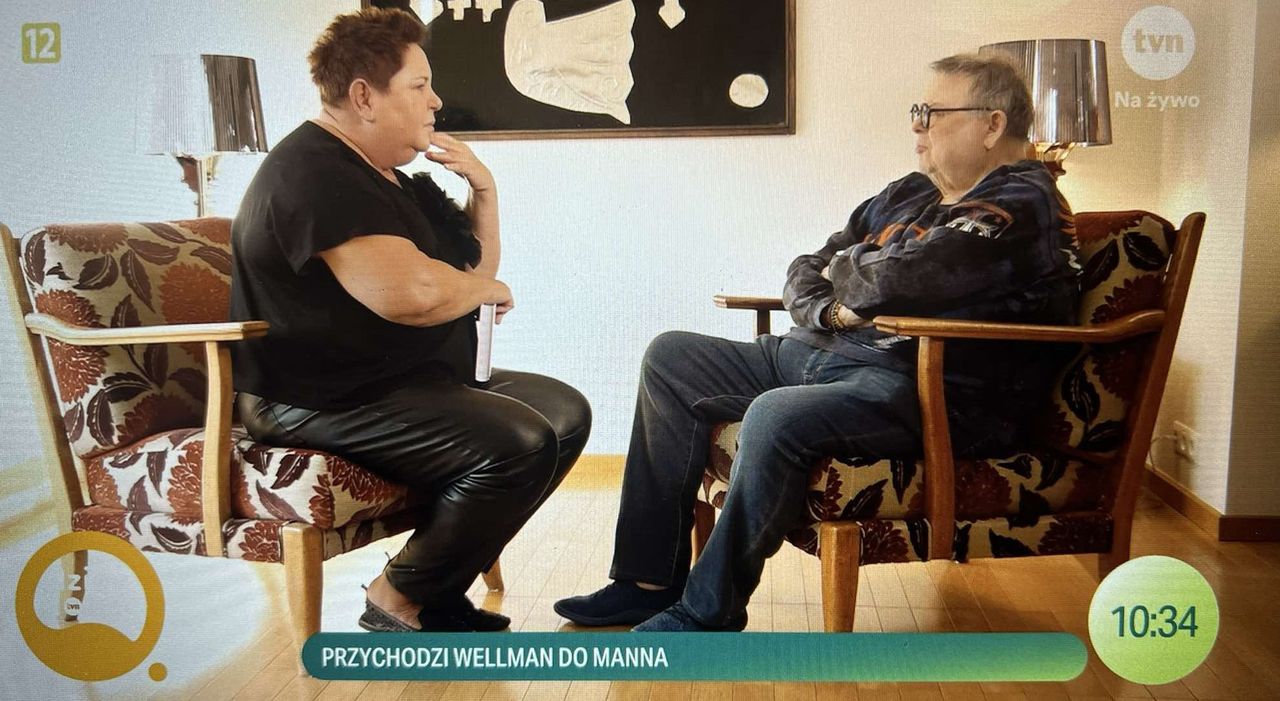 Dorota Wellman i Wojciech Mann w "Dzień dobry TVN"