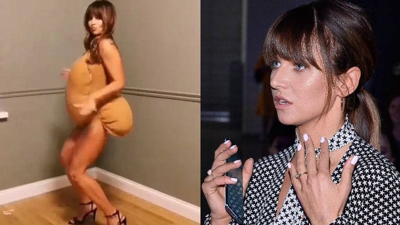Anna Lewandowska tłumaczy się z doczepionego brzucha