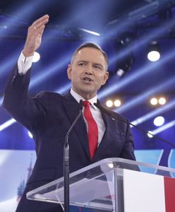 Relacjonowali konwencję Nawrockiego. Tak wyglądał materiał