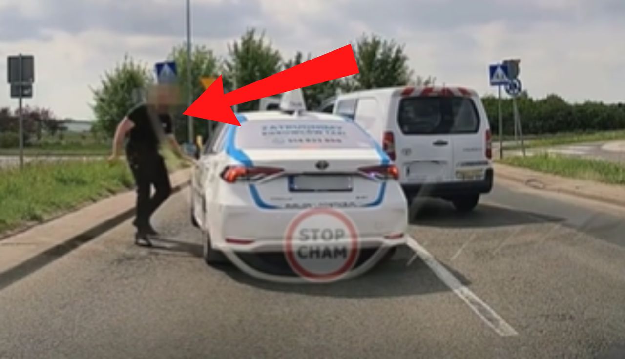 Wyhamował i wyskoczył z auta. Skandaliczne sceny w Szczecinie