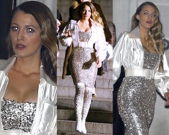 Obsypana kryształkami Blake Lively spieszy się na pokaz Chanel