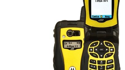 Żółta Motorola i580 w Sprincie 1