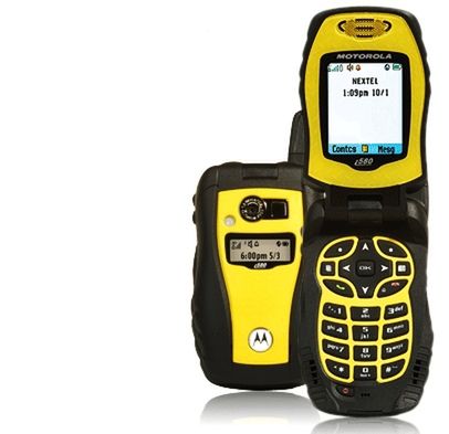 Żółta Motorola i580 w Sprincie