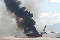 Boeing 777 zapalił się przed startem