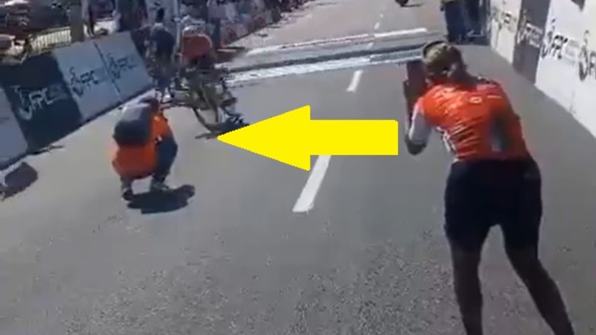 Eurosport Polska / o krok od tragedii na finiszu wyścigu