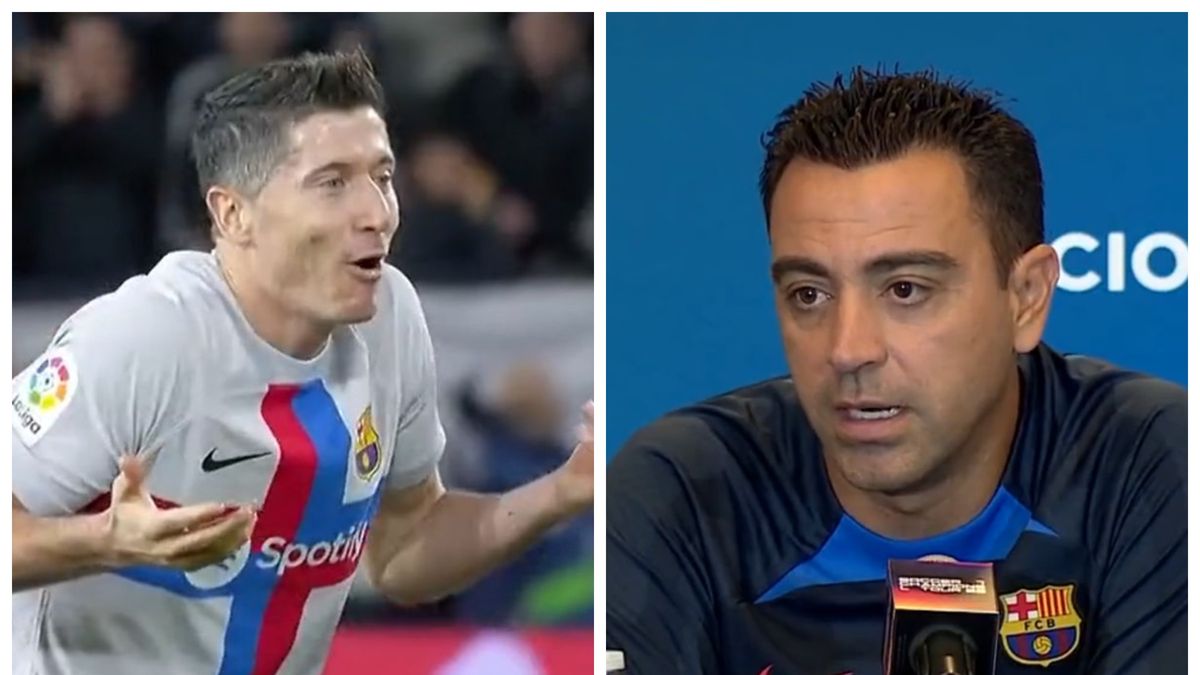 Zdjęcie okładkowe artykułu: Materiały prasowe / Fot. Twitter/Barcelona oraz Twitter/Eleven Sports / Na zdjęciu: Robert Lewandowski (po lewej) i Xavi Hernandez.