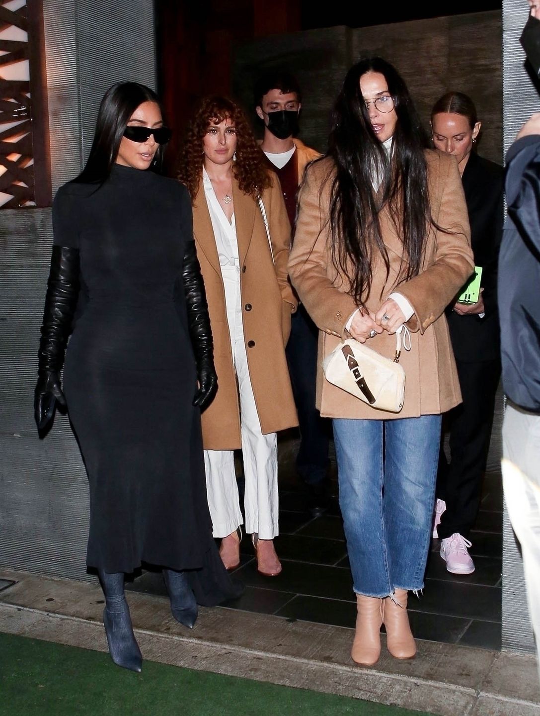 Demi Moore na kolacji z Kim Kardashian i Rumer Willis