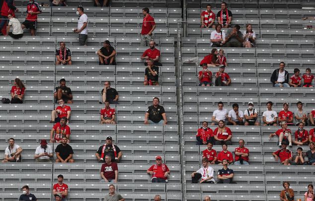 Kibice na meczu Bayernu z Ajaxem (24 lipca) / fot.  Alexandra Beier/Getty Images