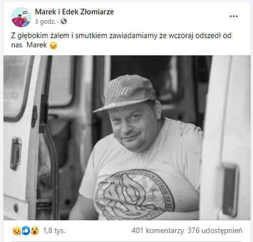 Znajomi z telewizji żegnają Marka "Krzykacza" Pawłowskiego