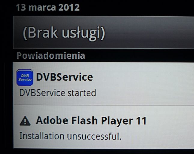 Domyślnie Flash jest zainstalowany, ale jego aktualizacja kończy się niepowodzeniem...