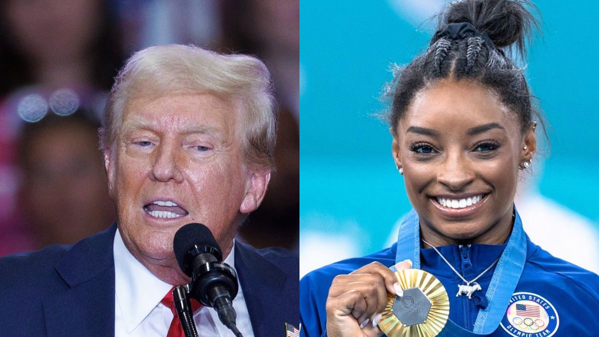 Getty Images / Tom Brenner for The Washington Post oraz Aytac Unal/Anadolu / Na zdjęciu: Donald Trump i Simone Biles