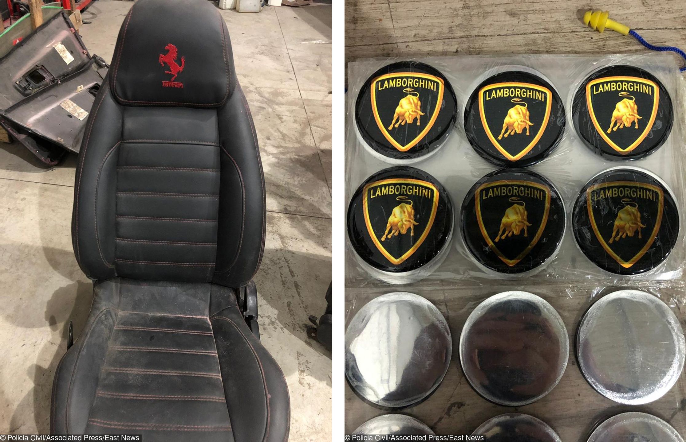 Fotel jak z Ferrari, emblematy jak z Lamborghini