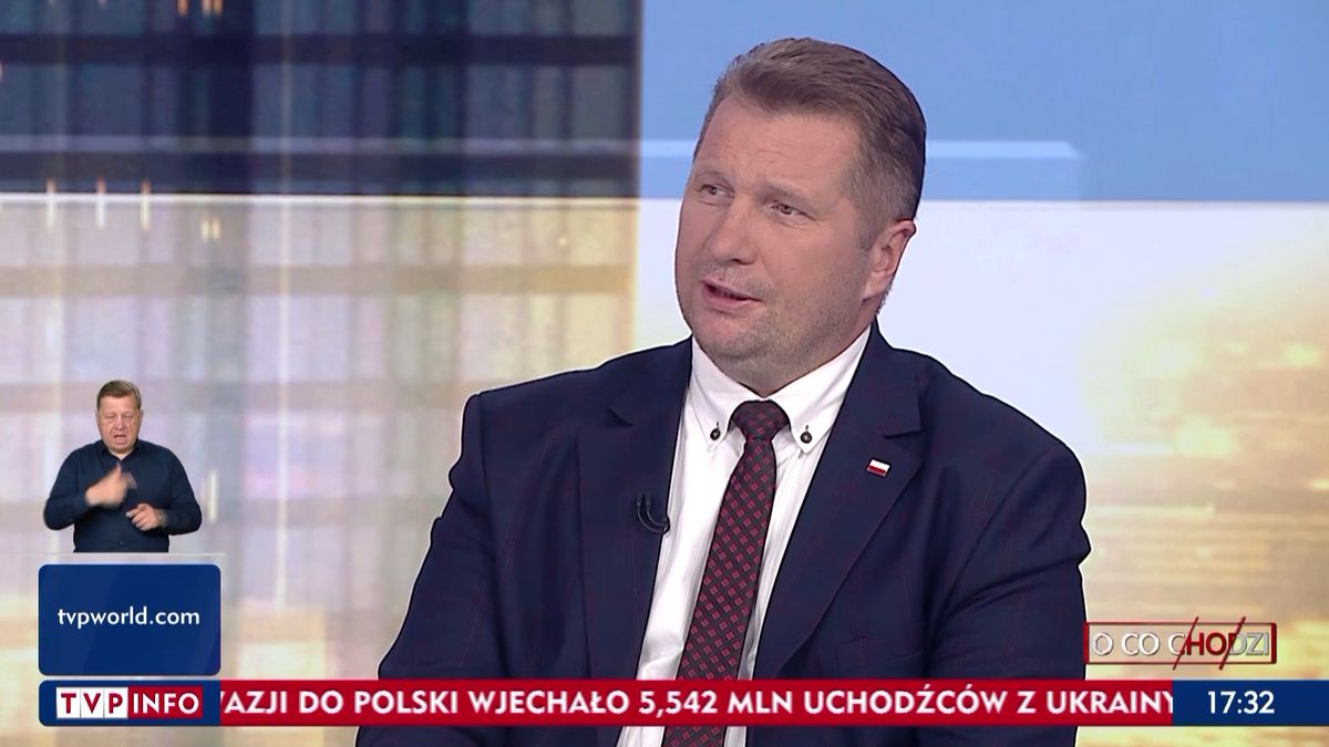 Przemysław Czarnek na antenie TVP Info mówił o pozwaniu Donalda Tuska