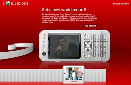 Sony Ericsson zaprasza użytkowników do bicia rekordu Guinessa