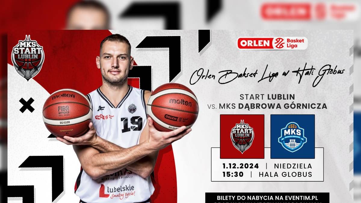 grafika zapowiedź meczu Start Lublin - MKS Dąbrowa Górnicza